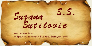 Suzana Šutilović vizit kartica